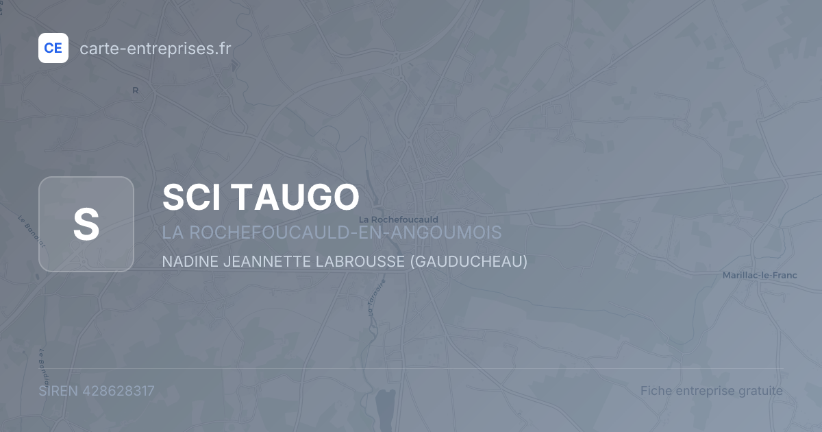 SCI TAUGO — 428628317 — fiche entreprise