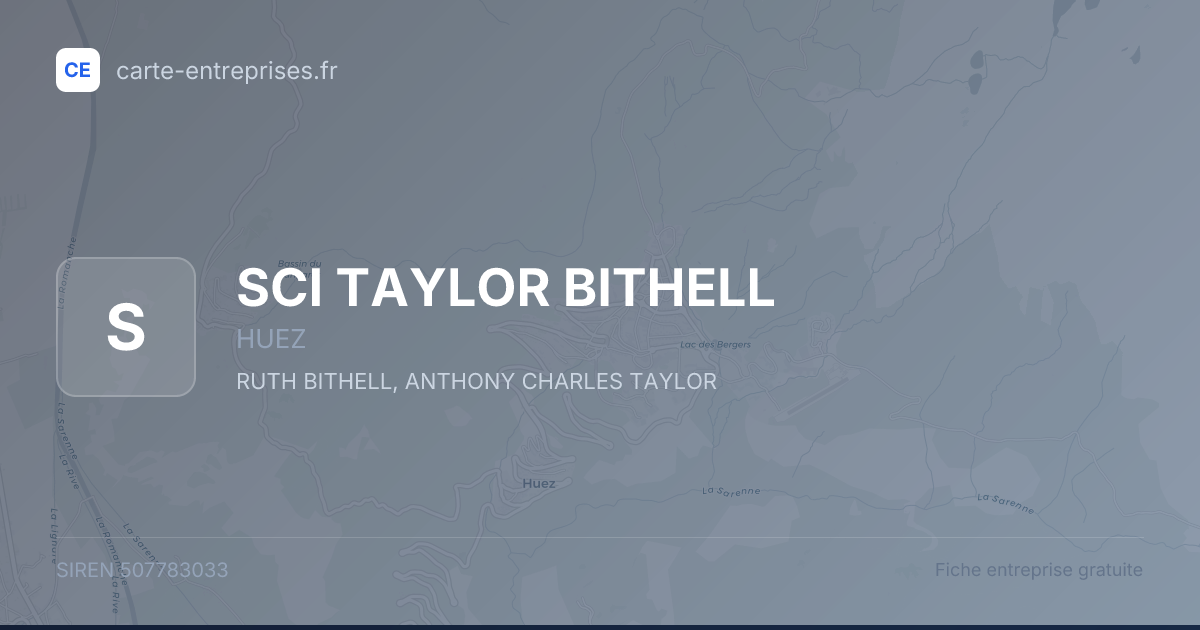 SCI TAYLOR BITHELL — 507783033 — fiche entreprise