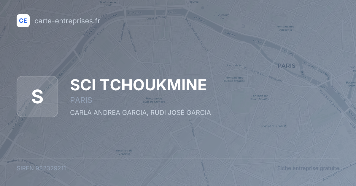 SCI TCHOUKMINE — 982329211 — fiche entreprise