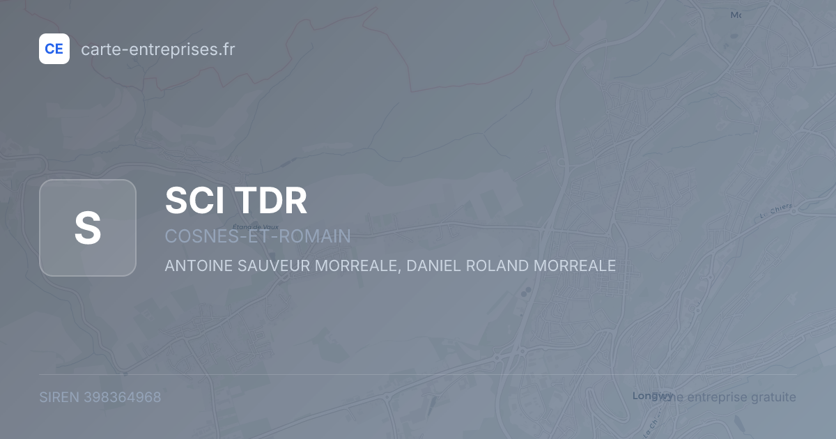 SCI TDR — 398364968 — fiche entreprise