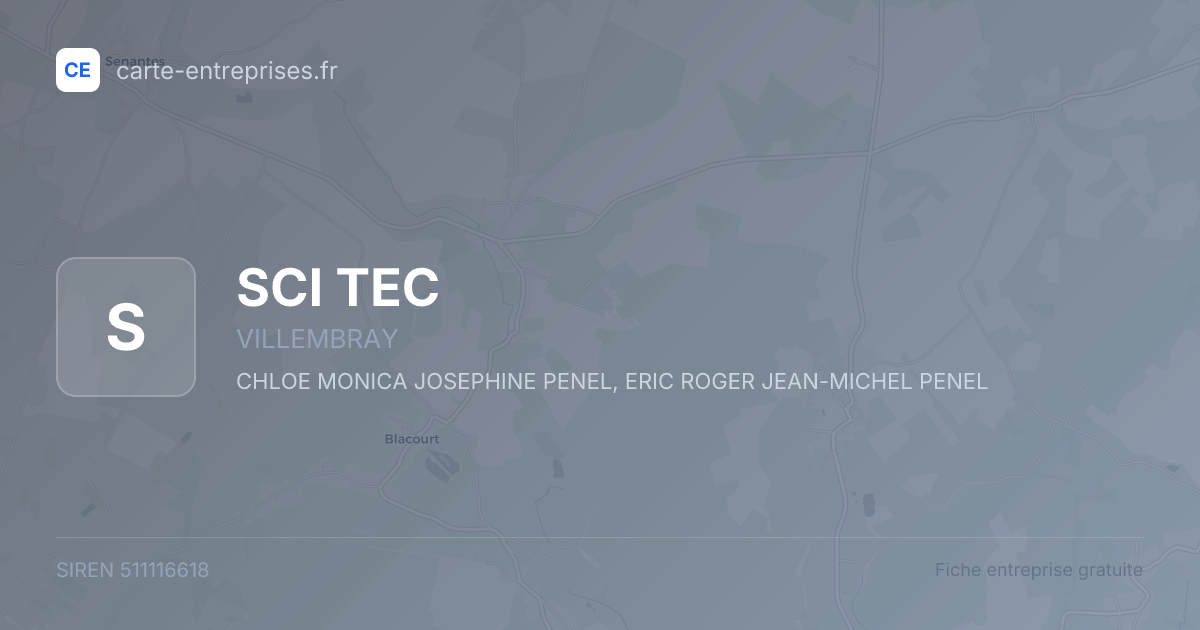 SCI TEC — 511116618 — fiche entreprise
