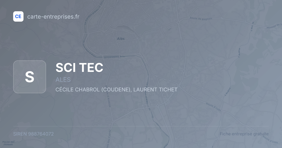 SCI TEC — 988764072 — fiche entreprise