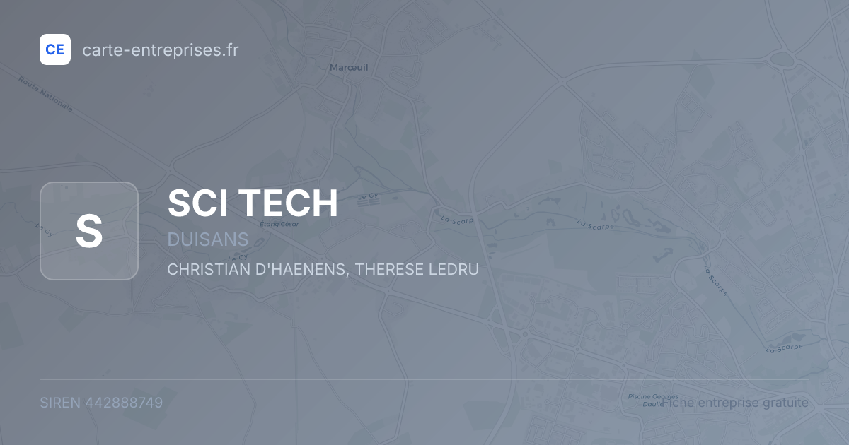 SCI TECH — 442888749 — fiche entreprise