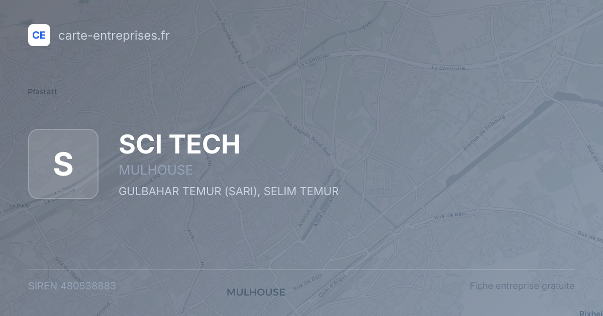 SCI TECH — 480538883 — fiche entreprise
