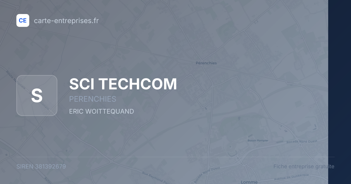 SCI TECHCOM — 381392679 — fiche entreprise