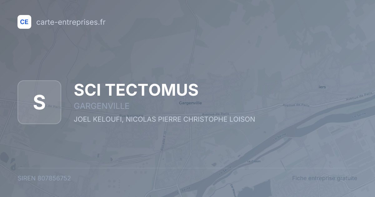 SCI TECTOMUS — 807856752 — fiche entreprise