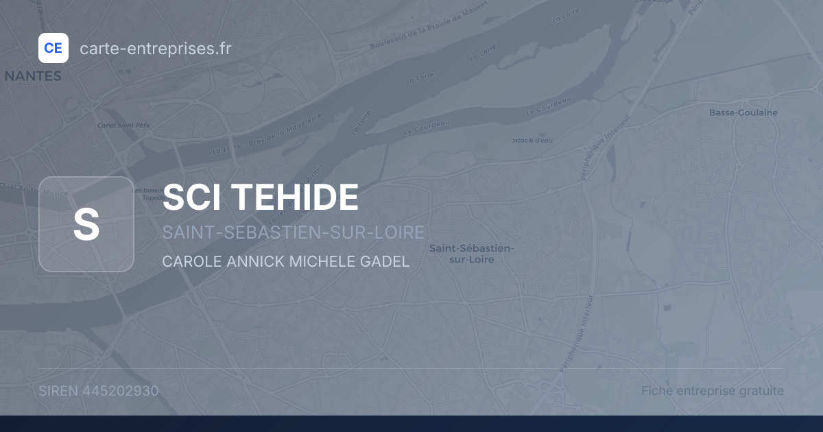 SCI TEHIDE — 445202930 — fiche entreprise
