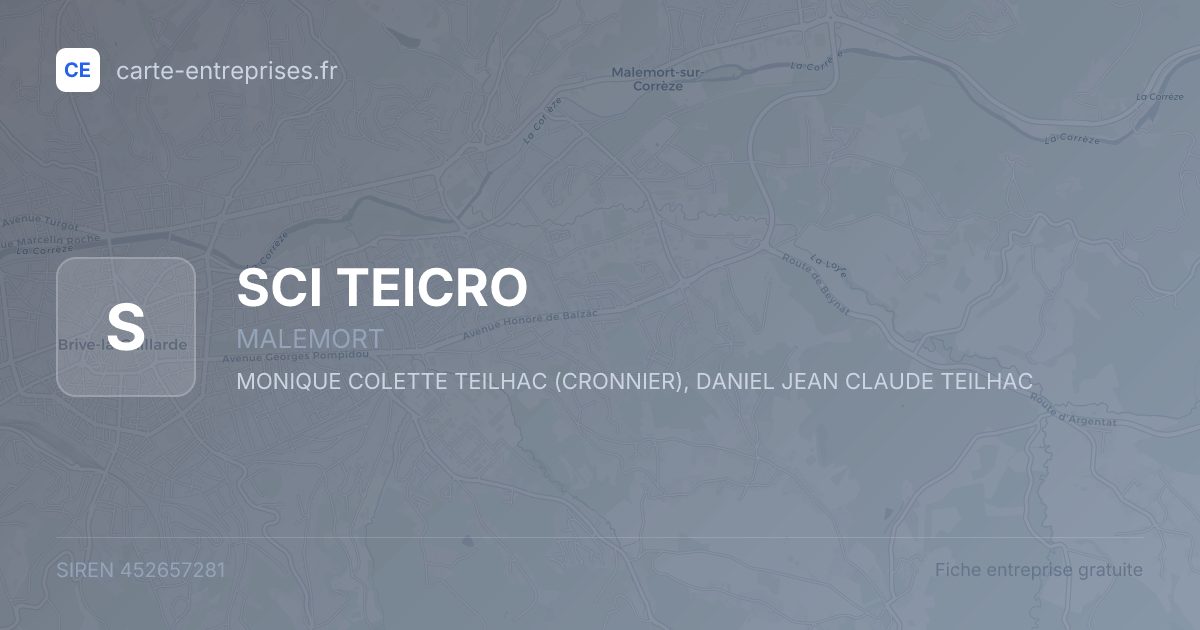 SCI TEICRO — 452657281 — fiche entreprise