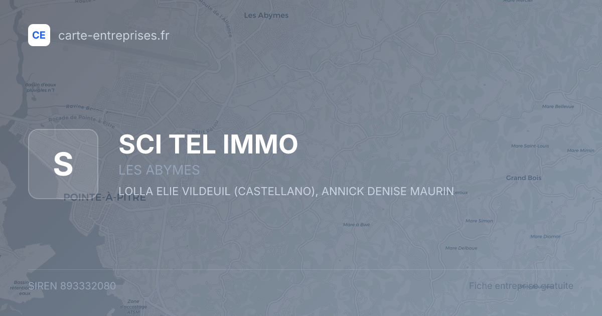 SCI TEL IMMO — 893332080 — fiche entreprise