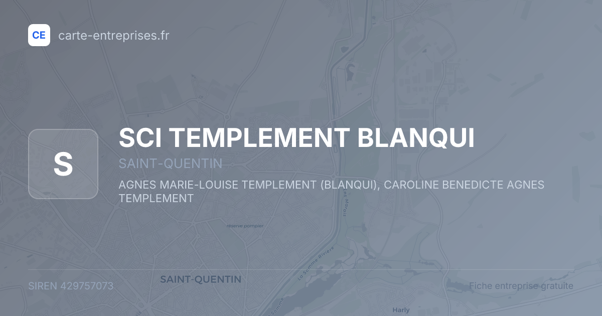 SCI TEMPLEMENT BLANQUI — 429757073 — fiche entreprise