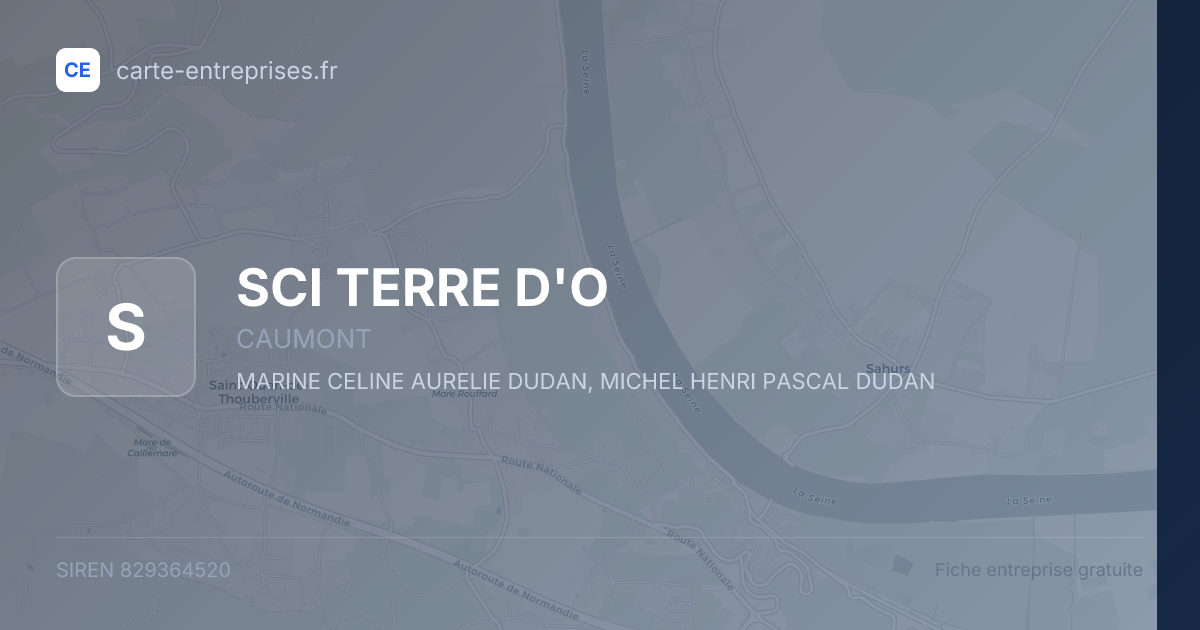 SCI TERRE D'O — 829364520 — fiche entreprise