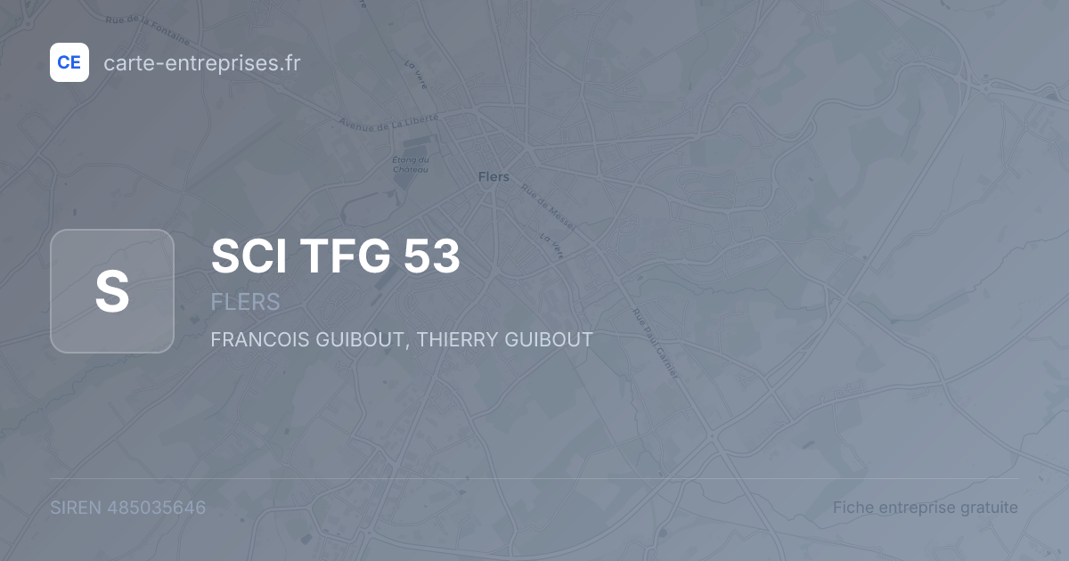 SCI TFG 53 — 485035646 — fiche entreprise