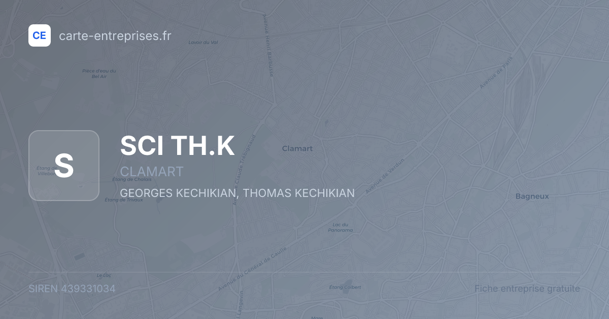SCI TH.K — 439331034 — fiche entreprise