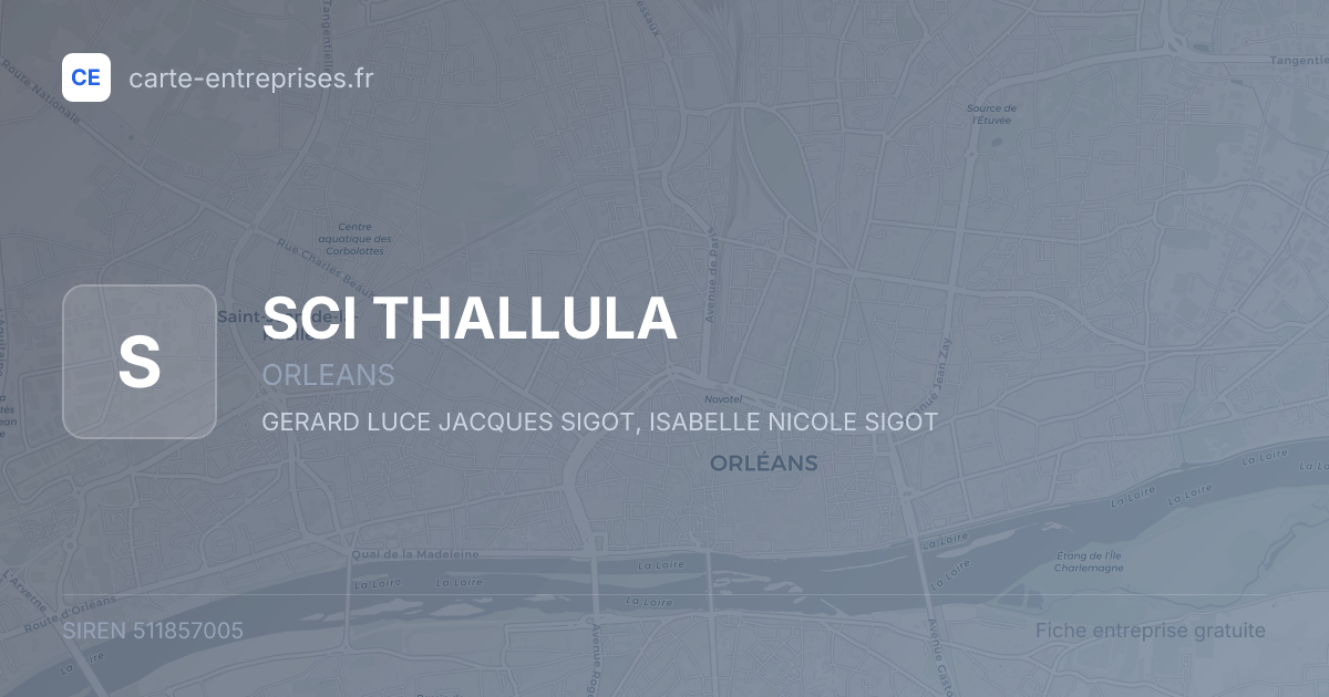 SCI THALLULA — 511857005 — fiche entreprise
