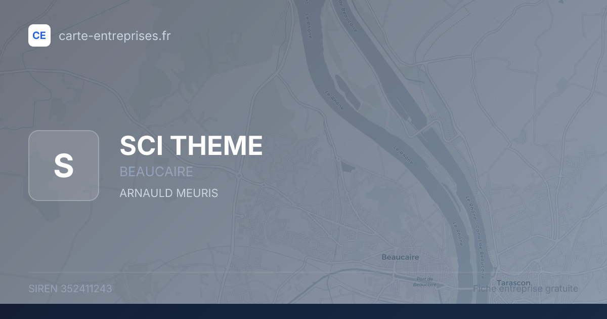SCI THEME — 352411243 — fiche entreprise