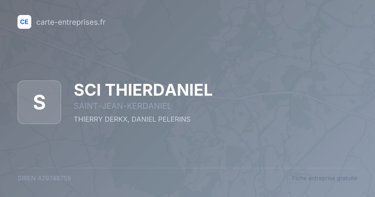 SCI THIERDANIEL — 429748759 — fiche entreprise