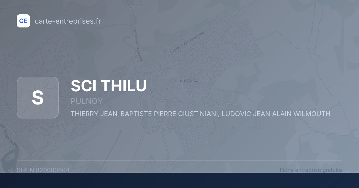 SCI THILU — 820080604 — fiche entreprise
