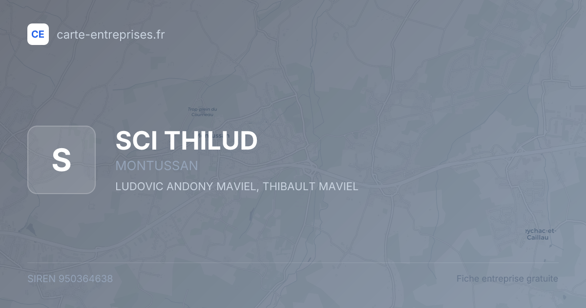 SCI THILUD — 950364638 — fiche entreprise