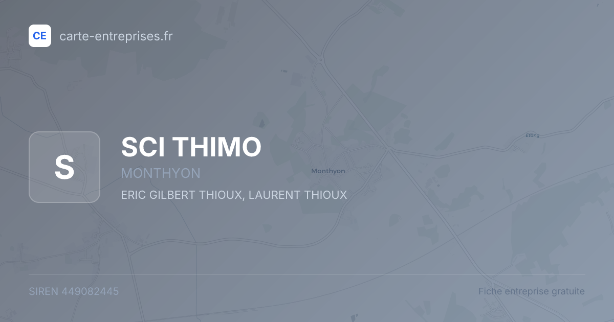 SCI THIMO — 449082445 — fiche entreprise