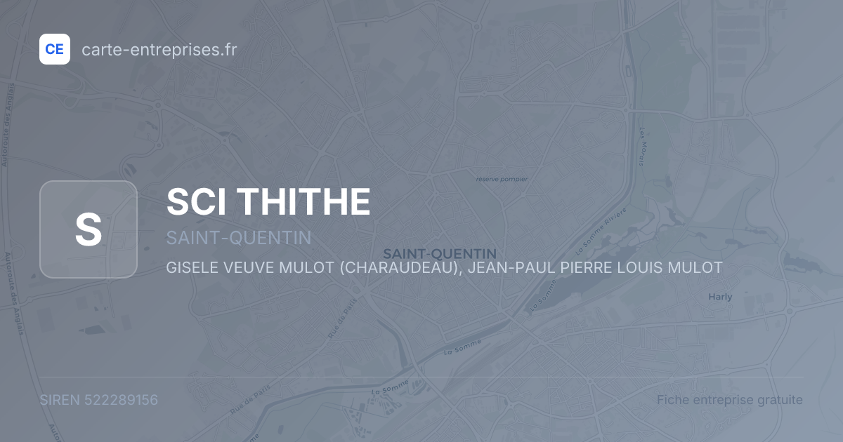 SCI THITHE — 522289156 — fiche entreprise