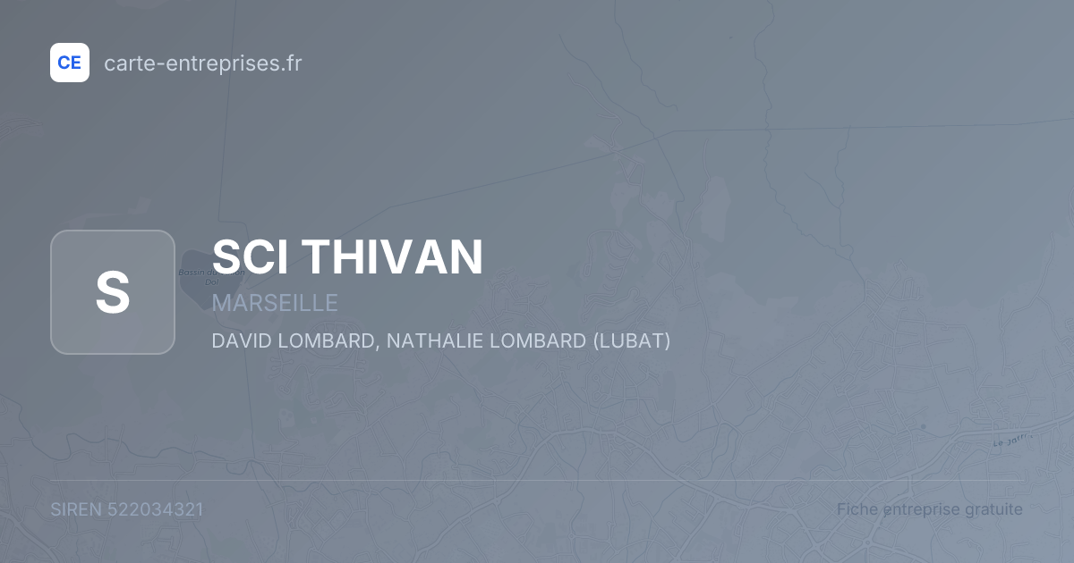 SCI THIVAN — 522034321 — fiche entreprise