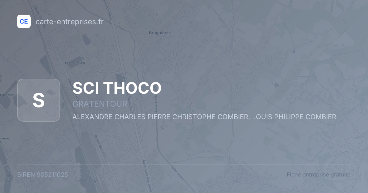 SCI THOCO — 905211025 — fiche entreprise