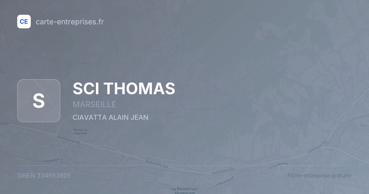 SCI THOMAS — 334653805 — fiche entreprise