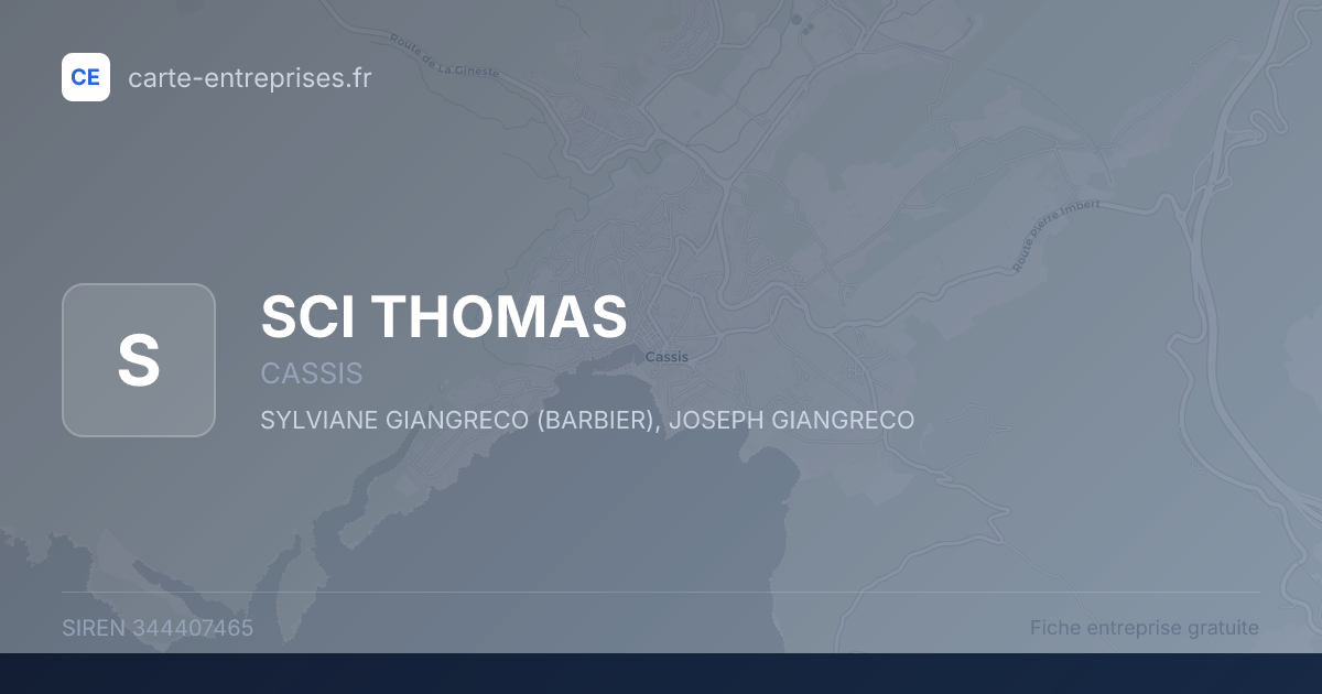 SCI THOMAS — 344407465 — fiche entreprise