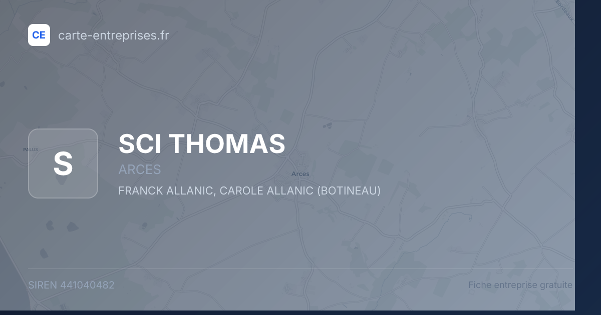 SCI THOMAS — 441040482 — fiche entreprise