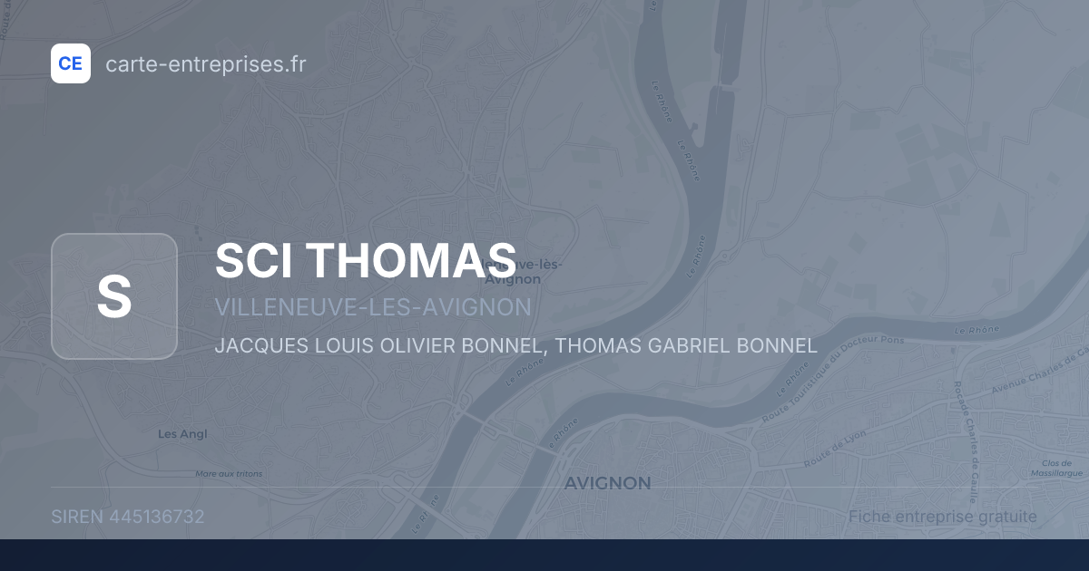 SCI THOMAS — 445136732 — fiche entreprise