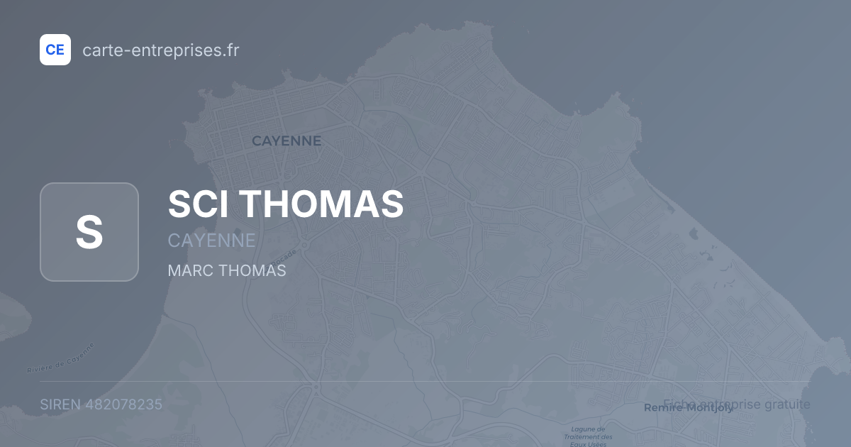 SCI THOMAS — 482078235 — fiche entreprise