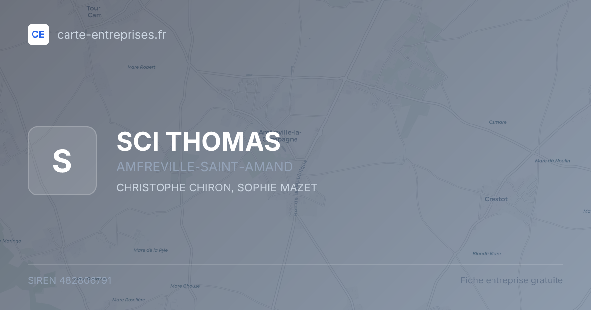 SCI THOMAS — 482806791 — fiche entreprise