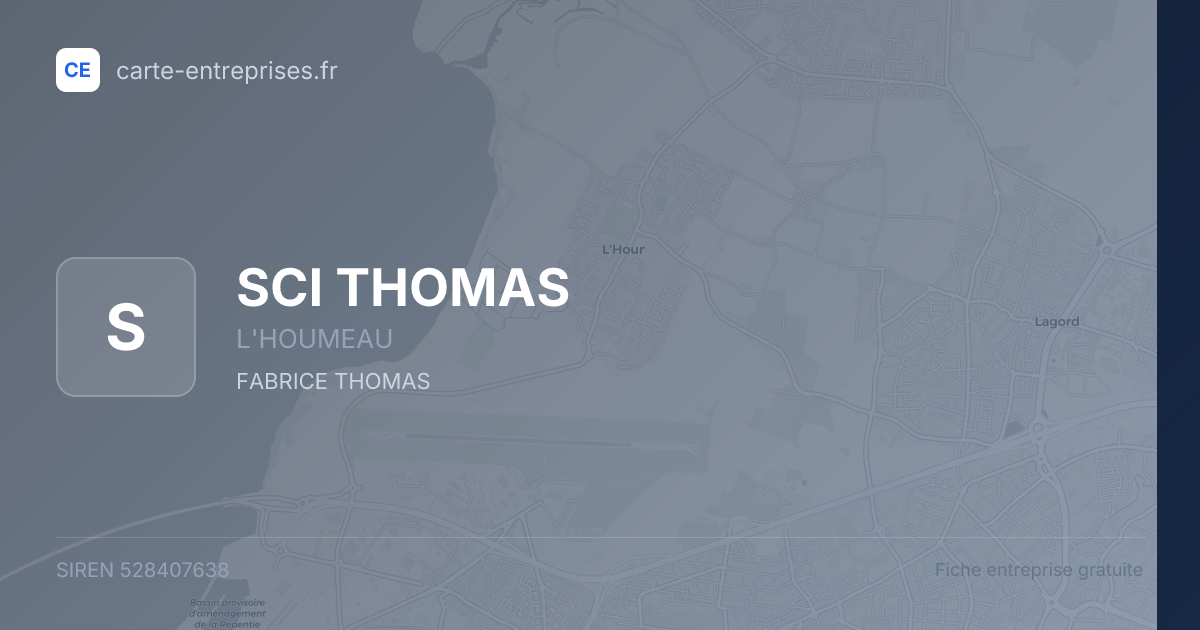 SCI THOMAS — 528407638 — fiche entreprise
