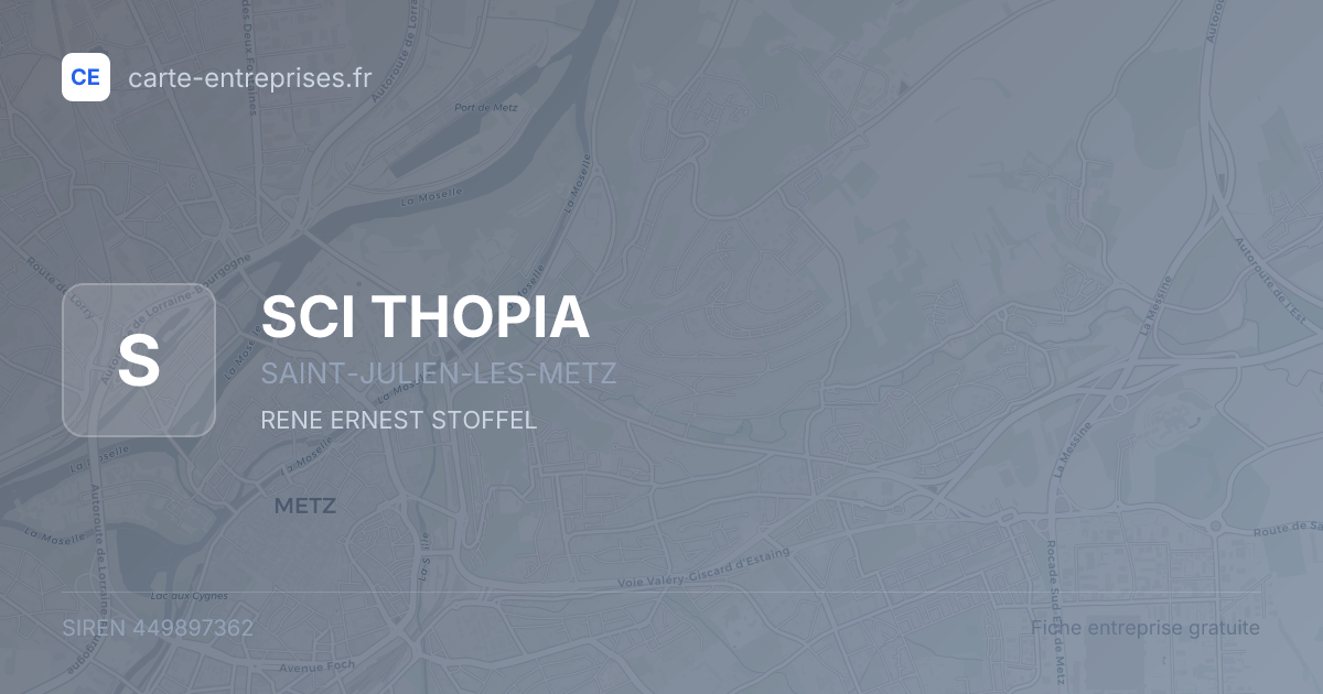 SCI THOPIA — 449897362 — fiche entreprise