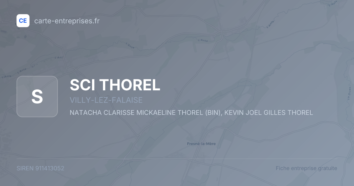 SCI THOREL — 911413052 — fiche entreprise
