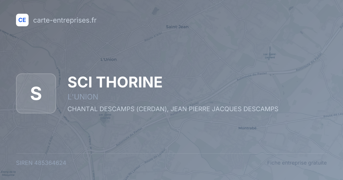 SCI THORINE — 485364624 — fiche entreprise