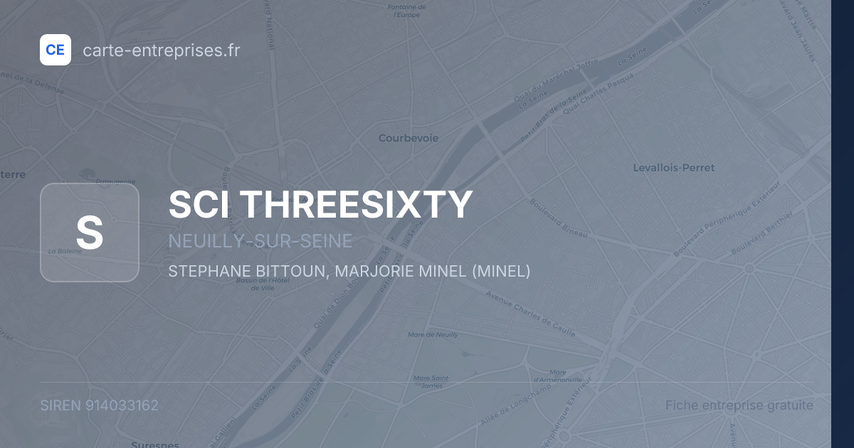 SCI THREESIXTY — 914033162 — fiche entreprise