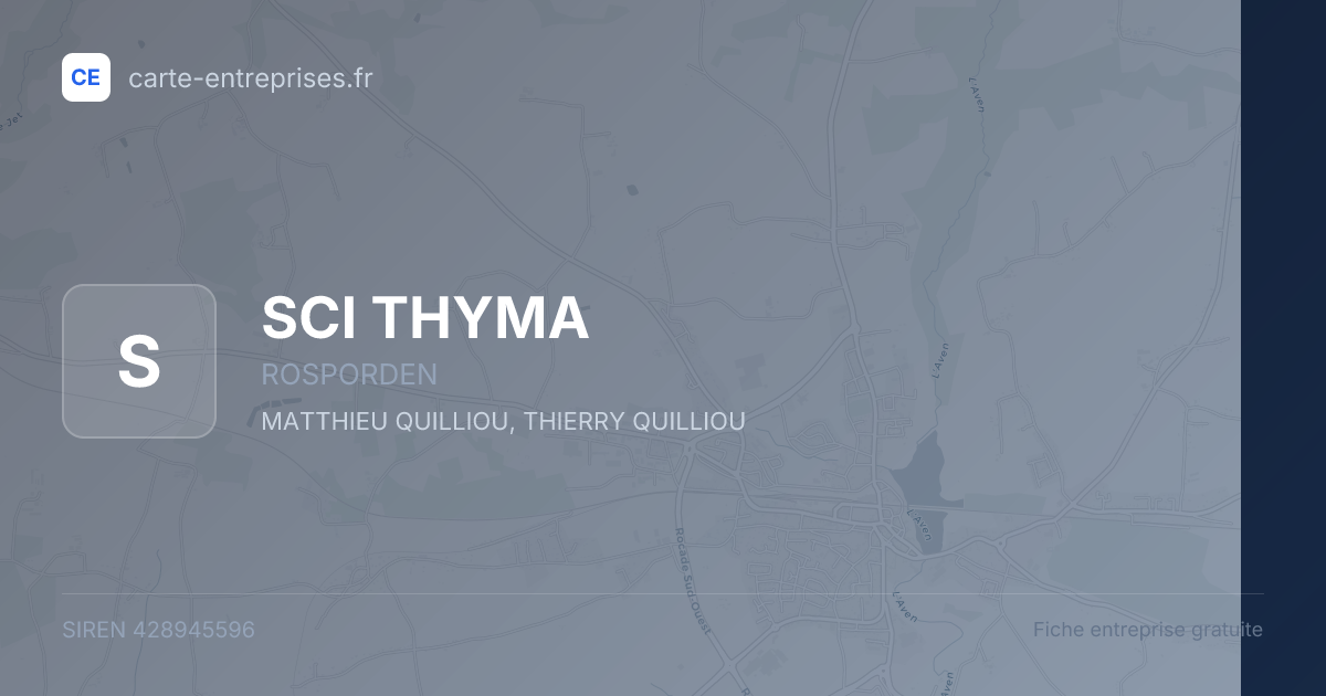 SCI THYMA — 428945596 — fiche entreprise