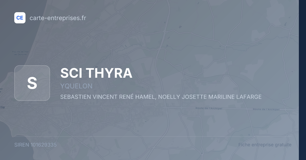 SCI THYRA — 101629335 — fiche entreprise