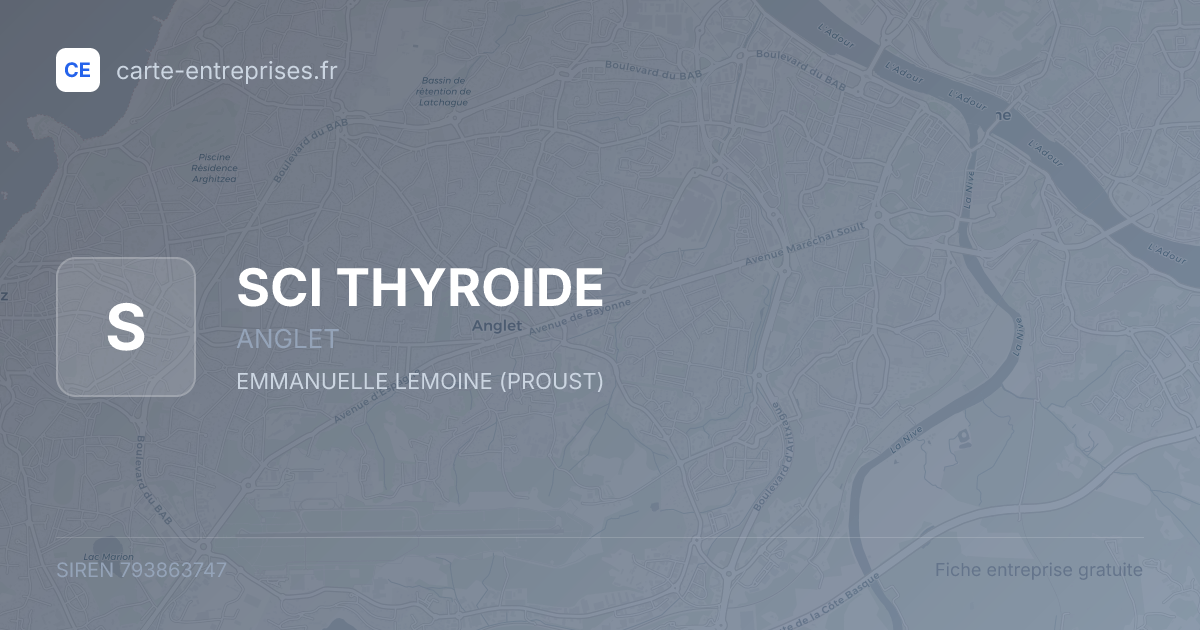 SCI THYROIDE — 793863747 — fiche entreprise