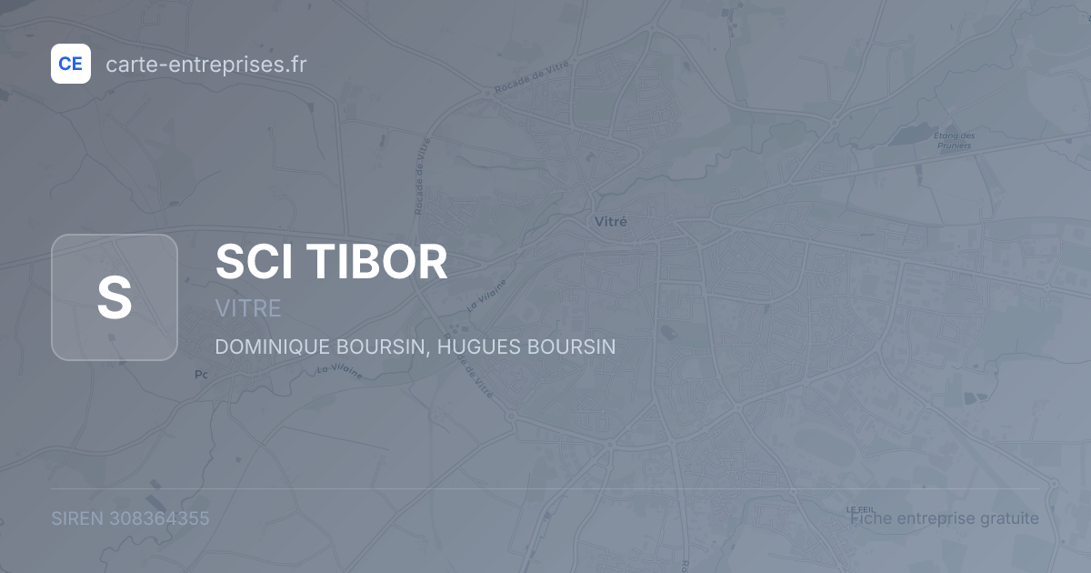 SCI TIBOR — 308364355 — fiche entreprise