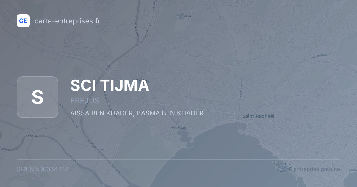 SCI TIJMA — 508364767 — fiche entreprise