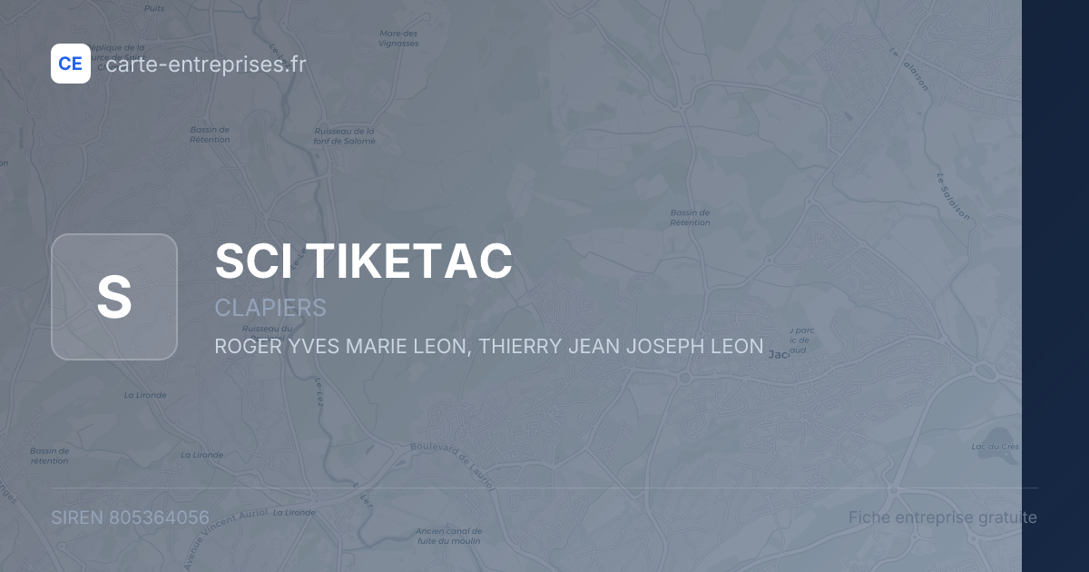 SCI TIKETAC — 805364056 — fiche entreprise