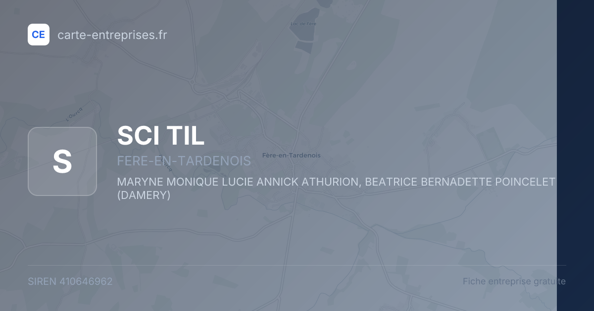 SCI TIL — 410646962 — fiche entreprise
