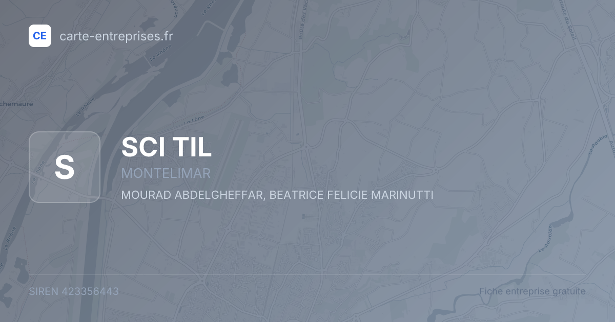 SCI TIL — 423356443 — fiche entreprise