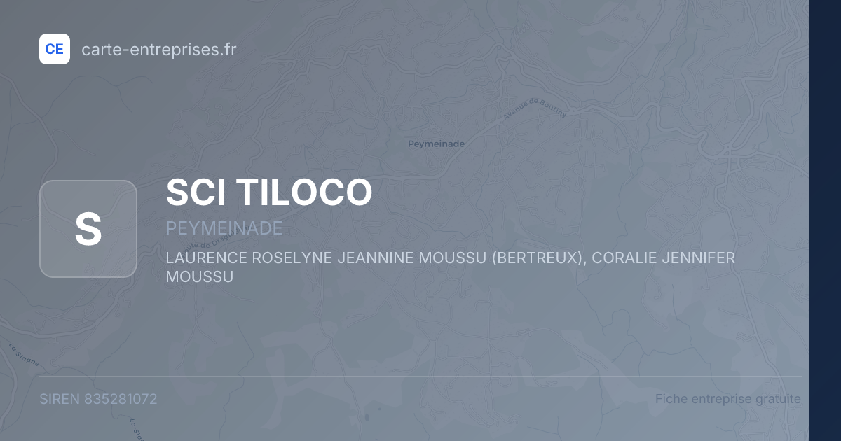 SCI TILOCO — 835281072 — fiche entreprise
