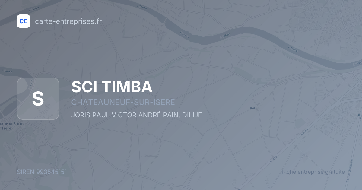 SCI TIMBA — 993545151 — fiche entreprise