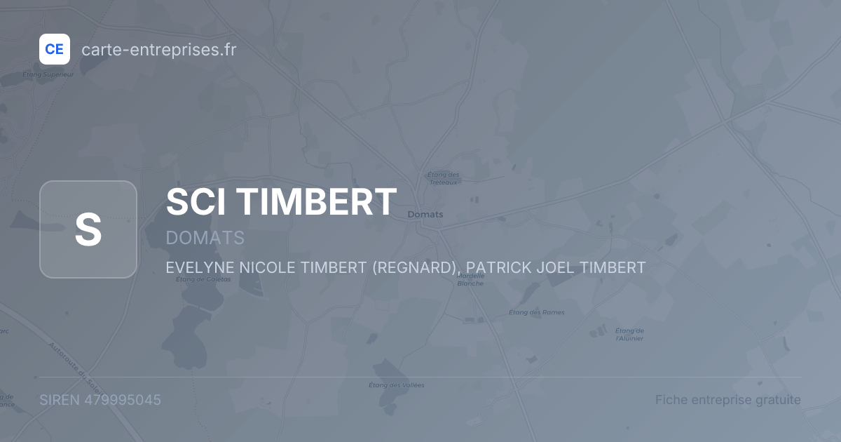 SCI TIMBERT — 479995045 — fiche entreprise