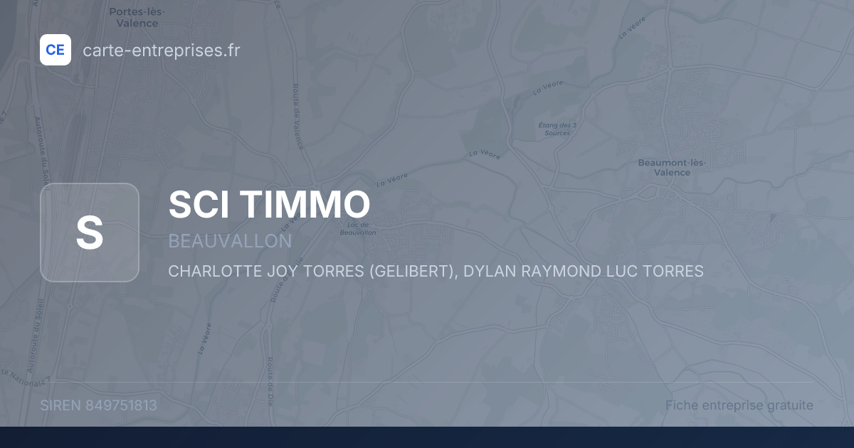 SCI TIMMO — 849751813 — fiche entreprise