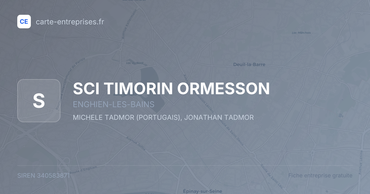 SCI TIMORIN ORMESSON — 340583871 — fiche entreprise